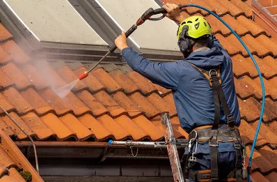 Démoussage et hydrofuge de toiture à Lélex
